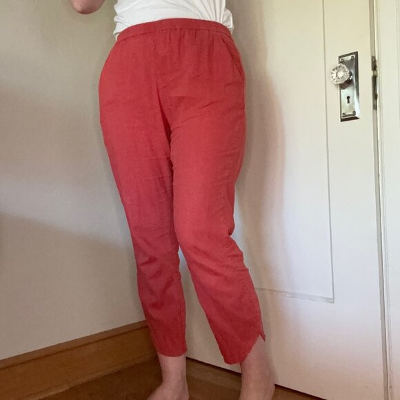 Marine Layer Allison Pant in Cherry Red Size L - Picture 2 of 7